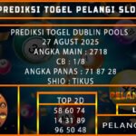 PREDIKSI TOGEL DUBLIN POOLS 27 AGUST 2025