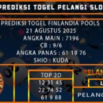 PREDIKSI TOGEL FINLANDIA POOLS 21 AGUSTUS 2025