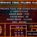 PREDIKSI TOGEL NEW GUINEA POOLS 31 AGUSTUS 2025