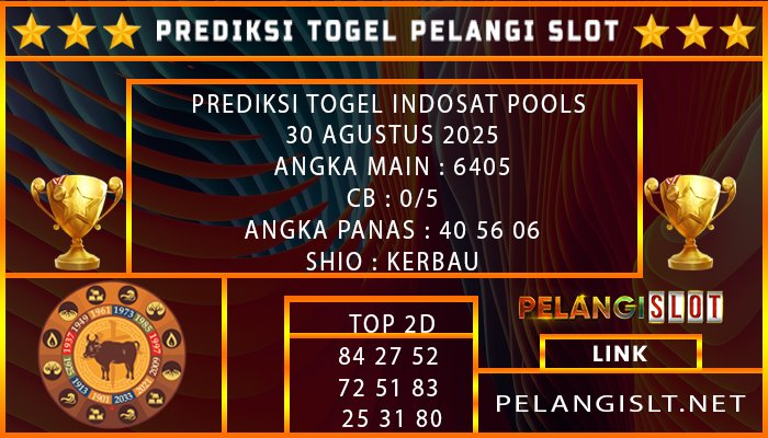 PREDIKSI TOGEL INDOSAT POOLS 30 AGUSTUS 2025