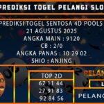 PREDIKSI TOGEL SENTOSA 4D POOLS 21 AGUSTUS 2025