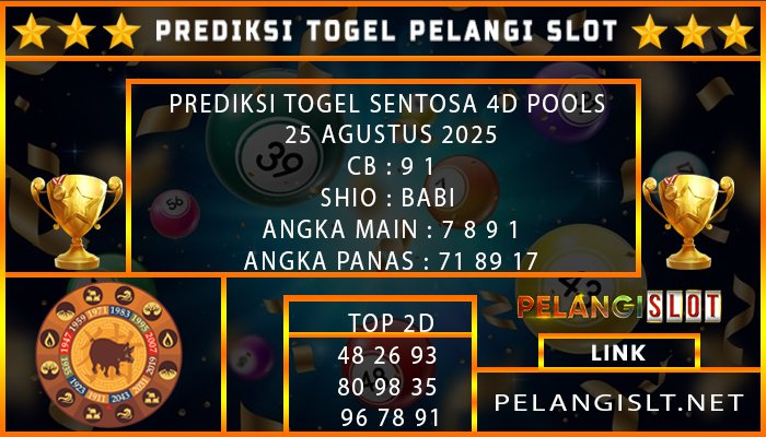 PREDIKSI TOGEL SENTOSA 4D 26 AGUSTUS 2025