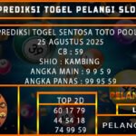 PREDIKSI TOGEL SENTOSA TOTO POOLS 25 AGUSTUS 2025