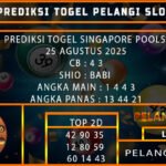 PREDIKSI TOGEL SINGAPORE POOLS 25 AGUSTUS 2025