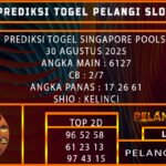 PREDIKSI TOGEL SINGAPORE POOLS 30 AGUSTUS 2025