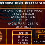 PREDIKSI TOGEL SYDNEY POOLS 31 AGUSTUS 2025