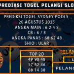 PREDIKSI TOGEL SYDNEY POOLS 20 AGUSTUS 2025