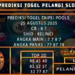 PREDIKSI TOGEL TAIPEI POOLS 25 AGUSTUS 2025