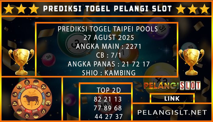 PREDIKSI TOGEL TAIPEI POOLS 27 AGUST 2025