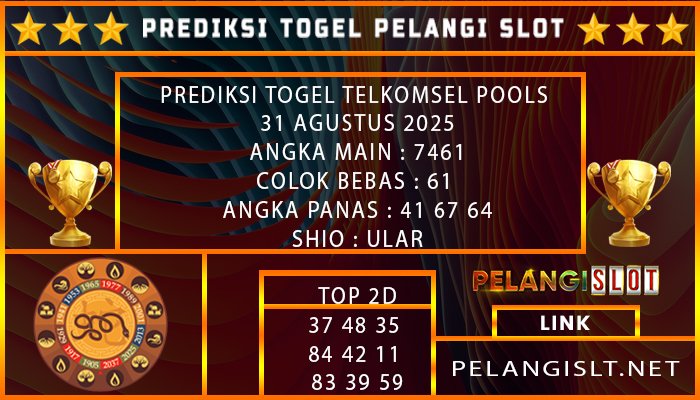 PREDIKSI TOGEL TELKOMSEL POOLS 31 AGUSTUS 2025