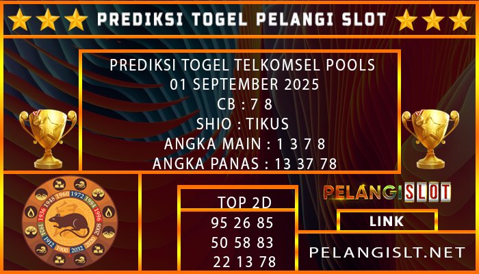 PREDIKSI TOGEL INDOSAT TODAY POOLS 01 SEPTEMBER 2025 CB : 9 0 SHIO : Tikus ANGKA MAIN : 7 2 9 0 ANGKA PANAS : 70 29 07 TOP 2D 27 78 51 14 15 97 18 72 90