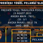 PREDIKSI TOGEL TRAVELOKA POOLS 23 AGUST 2025