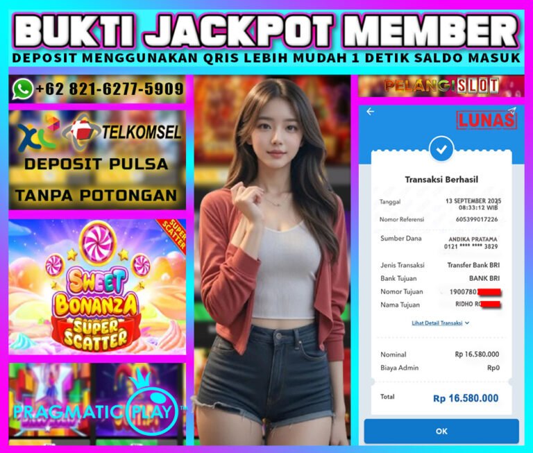 BUKTI JACKPOT PRAGMATIC 13/SEPTEMBER/2025