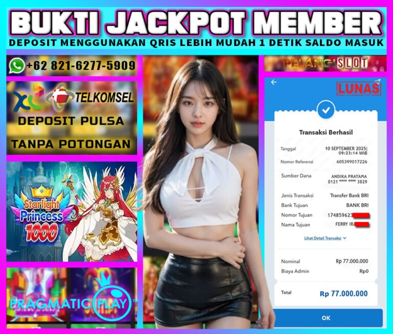 BUKTI JACKPOT PRAGMATICPLAY 10/SEPTEMBER/2025