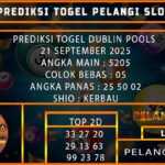 PREDIKSI TOGEL DUBLIN POOLS 21 SEPTEMBER 2025