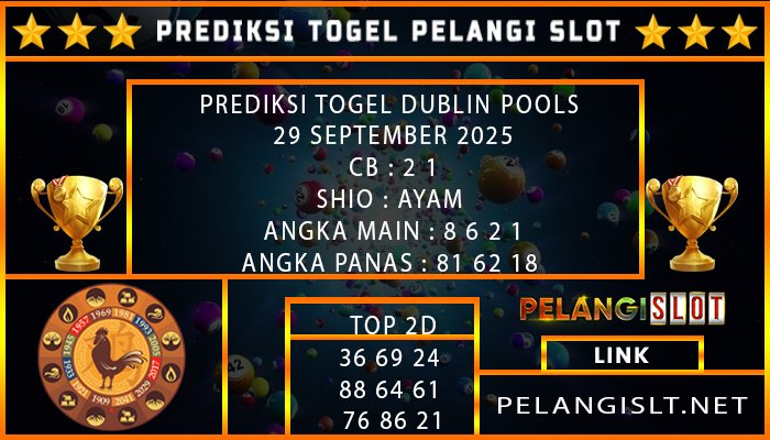 PREDIKSI TOGEL DUBLIN POOLS 29 SEPTEMBER 2025
