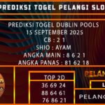 PREDIKSI TOGEL DUBLIN POOLS 15 SEPTEMBER 2025