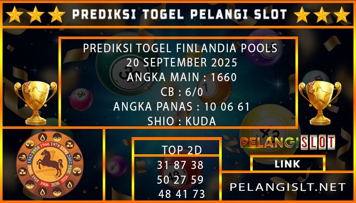 PREDIKSI TOGEL FINLANDIA POOLS 20 SEPTEMBER 2025