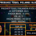 PREDIKSI TOGEL FINLANDIA POOLS 24 SEPTEMBER 2025