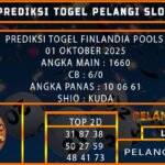 PREDIKSI TOGEL FINLANDIA POOLS 01 OKTOBER 2025