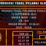 PREDIKSI TOGEL FINLANDIA POOLS 13 SEPTEMBER 2025
