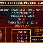 PREDIKSI TOGEL NEW GUINEA POOLS 13 SEPTEMBER 2025