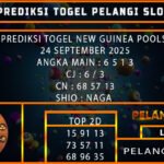 PREDIKSI TOGEL NEW GUINEA POOLS 24 SEPTEMBER 2025