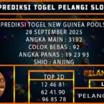 PREDIKSI TOGEL NEW GUINEA POOLS 28 SEPTEMBER 2025