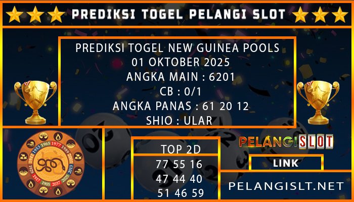 PREDIKSI TOGEL NEW GUINEA POOLS 01 OKTOBER 2025