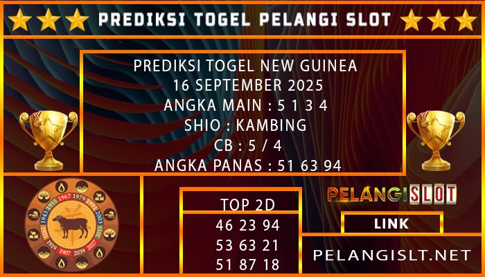 PREDIKSI TOGEL NEW GUINEA 16 SEPTEMBER 2025