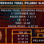 PREDIKSI TOGEL HONGKONG POOLS 17 SEPTEMBER 2025