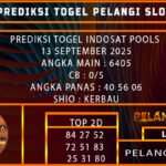 PREDIKSI TOGEL INDOSAT POOLS 13 SEPTEMBER 2025
