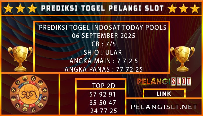 PREDIKSI TOGEL INDOSAT TODAY
