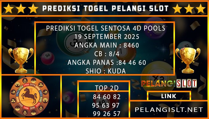 PREDIKSI TOGEL SENTOSA 4D POOLS 19 SEPTEMBER 2025