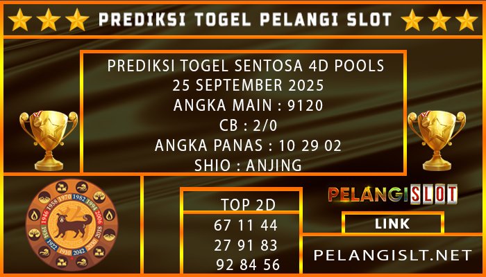 PREDIKSI SENTOSA4D POOLS 25/SEPTEMBER/2025