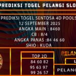PREDIKSI TOGEL SENTOSA 4D POOLS 12 SEPTEMBER 2025