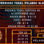 PREDIKSI TOGEL SENTOSA 4D 16 SEPTEMBER 2025