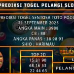 PREDIKSI TOGEL SENTOSA TOTO POOLS 21 SEPTEMBER 2025