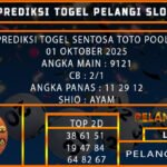 PREDIKSI TOGEL SENTOSA TOTO POOLS 01 OKTOBER 2025