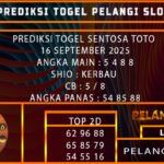 PREDIKSI TOGEL SENTOSA TOTO 16 SEPTEMBER 2025