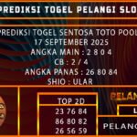 PREDIKSI TOGEL SENTOSA TOTO POOLS 17 SEPTEMBER 2025