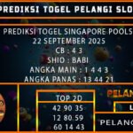 PREDIKSI TOGEL SINGAPORE POOLS 22 SEPTEMBER 2025