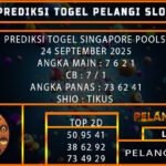 PREDIKSI TOGEL SINGAPORE POOLS 24 SEPTEMBER 2025