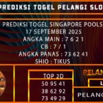 PREDIKSI TOGEL SINGAPORE POOLS 17 SEPTEMBER 2025