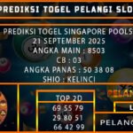 PREDIKSI TOGEL SINGAPORE POOLS 21 SEPTEMBER 2025