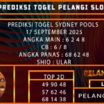 PREDIKSI TOGEL SYDNEY POOLS 17 SEPTEMBER 2025