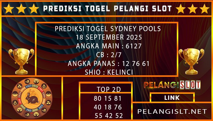 PREDIKSI TOGEL SYDNEY POOLS 18 SEPTEMBER 2025