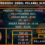 PREDIKSI TOGEL SYDNEY POOLS 19 SEPTEMBER 2025