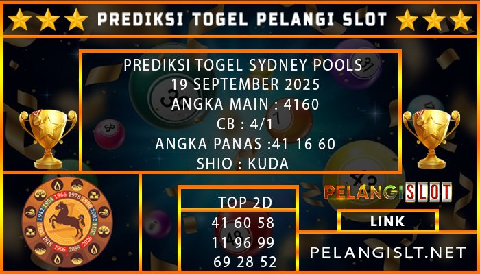 PREDIKSI TOGEL SYDNEY POOLS 19 SEPTEMBER 2025