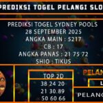 PREDIKSI TOGEL SYDNEY POOLS 28 SEPTEMBER 2025